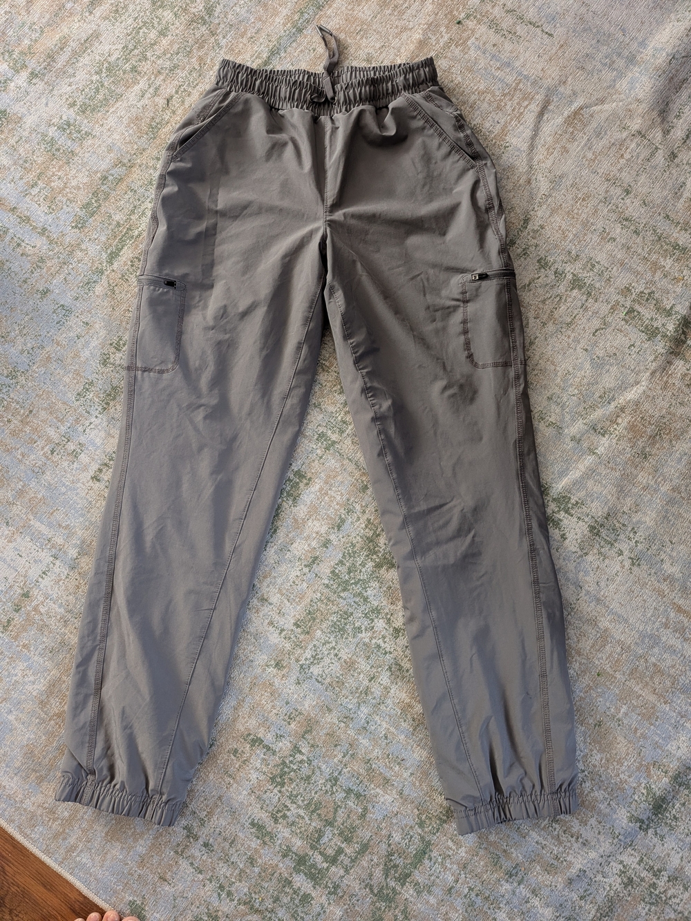Merrell Fleece Lined Gray Elastic-Waist Hiking Pants